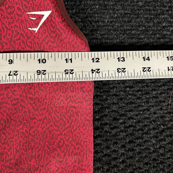 Gymshark Seamless Fit Ombre Marl Tank Top Red Brown Racerback Size‎ S - Picture 4 of 6